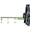 Bras de levage pour chariot élévateur, 2400 - 1,0, vert RAL 6011
