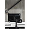 Bras de moniteur BakkerElkhuizen Filex Galaxy Flex Single, pour 1 écran jusqu'à 12 kg, réglable en hauteur et en profondeur, orientable et inclinable, avec pince de table, noir