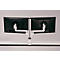 Bras de moniteur BakkerElkhuizen Filex Galaxy Modular Dual, pour 2 écrans jusqu'à 12 kg, réglable en hauteur et en profondeur, pivotant et inclinable, avec pince de table, blanc