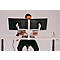 Bras de moniteur BakkerElkhuizen Filex Galaxy Modular Dual, pour 2 écrans jusqu'à 12 kg, réglable en hauteur et en profondeur, pivotant et inclinable, avec pince de table, blanc