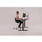 Bras de moniteur BakkerElkhuizen Filex Galaxy Modular Dual, pour 2 écrans jusqu'à 12 kg, réglable en hauteur et en profondeur, pivotant et inclinable, avec pince de table, blanc