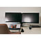 Bras de moniteur BakkerElkhuizen Filex Galaxy Modular Dual, pour 2 écrans jusqu'à 12 kg, réglable en hauteur et en profondeur, pivotant et inclinable, avec pince de table, noir