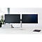 Bras de moniteur durable, pour 2 écrans 21-27', VESA, rotatif et inclinable, réglable en hauteur, avec pince de bureau
