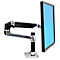 Bras de moniteur ergotron® LX, pour 1 écran jusqu'à 34″ &amp; jusqu'à 11,3 kg, support de table, réglable en hauteur et en profondeur, inclinable, VESA, noir mat.