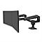 Bras de moniteur ergotron® LX, pour 2 écrans jusqu'à 27″ &amp; jusqu'à 9,1 kg par moniteur, support de table, réglable en hauteur, inclinable, VESA, noir mat.
