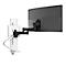 Bras de moniteur Ergotron TRACE, pour 1 écran jusqu'à 38″ &amp; jusqu'à 9,8 kg, réglable en hauteur/profondeur, pivotant/rotatif/inclinable, avec pince de table, blanc.