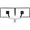 Bras double LX Ergotron pour montage sur bureau