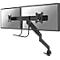 Bras double pour écrans NM-D775DXBLACK NewStar, fixation sur table, jusqu'à 32', inclinable/rotatif/pivotant, avec poignée