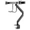Bras double pour écrans NM-D775DXBLACK NewStar, fixation sur table, jusqu'à 32', inclinable/rotatif/pivotant, avec poignée