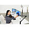 Bras pivotant Kensington A1020, support de bureau, pour microphones/webcams/systèmes d'éclairage, passage de câbles, noir