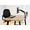 Bras porte-écran simple Eppa™, jusqu&#39;à 39&quot;; de largeur, VESA, rotation de 360°, pivotant à 180°, inclinaison de 90°, réglable en hauteur, noir