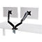 Bras pour 2 écrans MX8-124 - jusqu'à 24″ et 8 kg – inclinaison - rotation - hauteur réglable - guide-câble - VESA - pince de table - notre marque Schäfer Shop Select