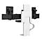 Bras pour double écran Ergotron TRACE, pour 2 écrans jusqu'à 27″ &amp; jusqu'à 9,8 kg, réglable en hauteur/profondeur, pivotant/rotatif/inclinable, avec pince de table, blanc.