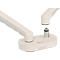 Bras pour écran BakkerElkhuizen BE Flexible Dual, pour 2 écrans, jusqu'à 10 kg, pivotant, inclinable et incliné, largeur de serrage 80 mm, compatible VESA, ergonomique, hauteur réglable de 170 à 582 mm, gris clair/blanc