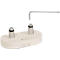 Bras pour écran BakkerElkhuizen BE Flexible Dual, pour 2 écrans, jusqu'à 10 kg, pivotant, inclinable et incliné, largeur de serrage 80 mm, compatible VESA, ergonomique, hauteur réglable de 170 à 582 mm, gris clair/blanc