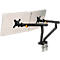 Bras pour écran BakkerElkhuizen BE Flexible Dual, pour 2 écrans, jusqu'à 10 kg, pivotant, inclinable et incliné, largeur de serrage 80 mm, compatible VESA, ergonomique, hauteur réglable de 170 à 582 mm, noir