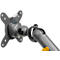Bras pour écran BakkerElkhuizen BE Flexible Dual, pour 2 écrans, jusqu'à 10 kg, pivotant, inclinable et incliné, largeur de serrage 80 mm, compatible VESA, ergonomique, réglable en hauteur de 170 à 582 mm, gris foncé/noir