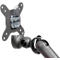 Bras pour écran BakkerElkhuizen BE Flexible Dual, pour 2 écrans, jusqu'à 10 kg, pivotant, inclinable et incliné, largeur de serrage 80 mm, compatible VESA, ergonomique, réglable en hauteur de 170 à 582 mm, gris foncé/noir