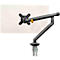 Bras pour écran BakkerElkhuizen BE Flexible, pour 1 écran, jusqu'à 10 kg, pivotant, inclinable et incliné, largeur de serrage 80 mm, compatible VESA, ergonomique, réglable en hauteur de 170 à 582 mm, gris foncé/noir