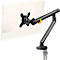 Bras pour écran BakkerElkhuizen BE Flexible, pour 1 écran, jusqu'à 10 kg, rotatif, inclinable et pivotant, largeur de serrage 80 mm, compatible VESA, ergonomique, réglable en hauteur de 170 à 582 mm, noir