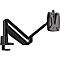 Bras pour écran CLU II C Novus, pour 1 écran jusqu'à 7 kg, avec support de table, inclinable/pivotant/à hauteur ajustable, noir