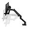 Bras pour écran double Ergotron HX, jusqu'à 32 pouces par bras, réglable en hauteur/profondeur, fonction d'inclinaison, VESA, noir mat