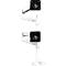 Bras pour écran double Ergotron LX 45-509-216, pour 2 écrans jusqu'à 40", jusqu'à 20 kg, réglable en hauteur, inclinable, pivotant &amp; inclinable, aluminium &amp; acier, blanc