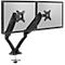 Bras pour écran double Vantage Office, jusqu'à 27 pouces par bras, 2-9 kg par bras, réglable en hauteur/profondeur, fonction d'inclinaison, VESA, noir