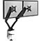 Bras pour écran double Vantage Office, jusqu'à 27 pouces par bras, 2-9 kg par bras, réglable en hauteur/profondeur, fonction d'inclinaison, VESA, noir