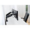 Bras pour écran double Vantage Office, jusqu'à 27 pouces par bras, 2-9 kg par bras, réglable en hauteur/profondeur, fonction d'inclinaison, VESA, noir