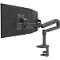 Bras pour écran Ergotron LX Dual Direct 45-489-224, pour 2 écrans jusqu'à 25', jusqu'à 10 kg, pivotant, inclinable &amp; réglable en hauteur, VESA, noir