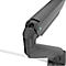 Bras pour écran Fellowes® Eppa™, pour 2 écrans jusqu'à 32' &amp; 8 kg chacun, réglable en hauteur/rotatif/pivotant/inclinable, design Crossbar, passage de câbles, pince de table, noir