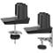 Bras pour écran Fellowes® Tallo™, pour 2 écrans jusqu'à 40' &amp; 9 kg chacun, réglable en hauteur/rotatif/pivotant/inclinable, ressort à gaz, guide-câble, pince de table, noir