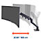 Bras pour écran unique Ergotron HX, jusqu'à 49 pouces, réglable en hauteur/profondeur, fonction d'inclinaison, VESA, noir mat