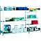 Breedvakstelling WS 2000 - B 1500 x D 400 x H 2000 mm - 3 legborden - draagvermogen per legbord 400 kg - staal - verzinkt