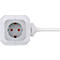 Brennenstuhl ALEA-Power contactdoosblok, 4 stopcontacten, 1,4 m kabel, tot 3680W, grijs/wit