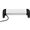 Brennenstuhl Alu-Office-Line 4-fach-Steckdosenleiste, 1,8 m Kabel, 4 Schutzkontaktsteckdosen, 45°-Anordnung, L 300 x B 90 x T 110 mm, alufarben/schwarz