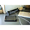 Brennenstuhl Alu-Office-Line 4-voudige contactdooslijst, met USB-oplaadfunctie, 45° opstelling, aluminium, 1,8 m kabel, L 390 x B 90 x D 105 mm, zwart/zilver