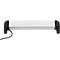 Brennenstuhl Alu-Office-Line 6-voudige contactdoosstrook, 6 contactdozen met randaarde, 45° opstelling, 3 m kabel, L 385 x B 115 x D 105 mm, zwart/zilver