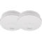 Brennenstuhl brandalarm set van 2 RML 3100, 10 jaar batterij, 85 dB alarmsignaal, mute-functie, Q seal, VdS-gecertificeerd, ⌀ 100 x H 31 mm, wit