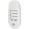 Brennenstuhl Comfort-Line kit de commutation radio MINI 3+1, 3 prises radio, 1 émetteur portatif, jusqu'à 2300 W, portée 25 m, pour l'intérieur, protection renforcée contre les contacts accidentels, L 148 x H 100 mm, blanc, piles incluses