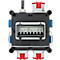 Brennenstuhl distributeur de courant compact en caoutchouc, 7x, 1 x CEE 400 V/32 A, 2 x CEE 400 V/16 A, 4 x 230 V/16 A prises, poignée métallique stable, résistant à la température de -30°C à +80°C, IP44 protégé contre les projections d'eau