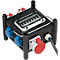 Brennenstuhl distributeur de courant compact en caoutchouc, 7x, 1 x CEE 400 V/32 A, 2 x CEE 400 V/16 A, 4 x 230 V/16 A prises, poignée métallique stable, résistant à la température de -30°C à +80°C, IP44 protégé contre les projections d'eau