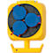 Brennenstuhl Distributeur de courant pendulaire, 1x CEE 400V/16A, 3x contact de protection 230V, longueur de câble 5 m, plastique, IP44, L 145 x l 140 x H 530 mm, jaune