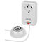Brennenstuhl Eco Line Comfort Switch Adapter EL CSA 1, Steckdose mit beleuchtetem Fußschalter, 3500 W, erhöhter Berührungsschutz, L 82 x B 82 x T 82 mm, weiß