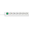 Brennenstuhl Eco-Line contactdoosstrook 6-voudig, 1,5 m kabel, 45° opstelling, verhoogde aanrakingsbeveiliging, L 360 x B 90 x D 65 mm, wit
