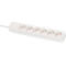 Brennenstuhl Eco-Line Steckdosenleiste 6-fach, 45°-Anordnung, 1,5 m Kabel, erhöhter Berührungsschutz, L 360 x B 80 x T 65 mm, weiß
