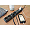 Brennenstuhl Eco-Line WiFi-Steckdosenleiste 6-fach, 2 x 2 schaltbare Steckdosen, 2 Permanent-Steckdosen, App- und Sprachsteuerung, 1,5 m Kabel, L 450 x B 50 x T 100 mm, schwarz