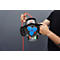 Brennenstuhl Gummi-Kabeltrommel X-Gum, 10 m, 2 Handgriffe, 3-fach spritzwassergeschützt, ölbeständiges RN-Kabel, IP44, blau/rot/schwarz
