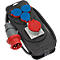 Brennenstuhl krachtstation, 1x CEE 400V/16A wandcontactdoos, 3x 230V wandcontactdozen, IP44, 2 m kabel, L 350 x B 135 x H 110, zwart